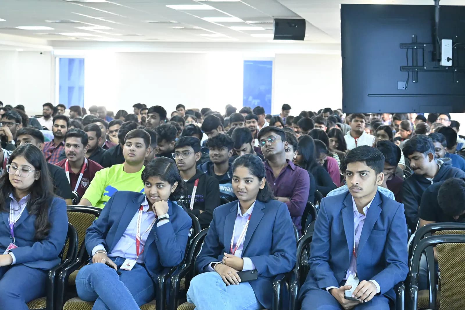 Students at a PCU admissions event