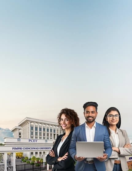 PCU campus with professionals — Why work at Pimpri Chinchwad University