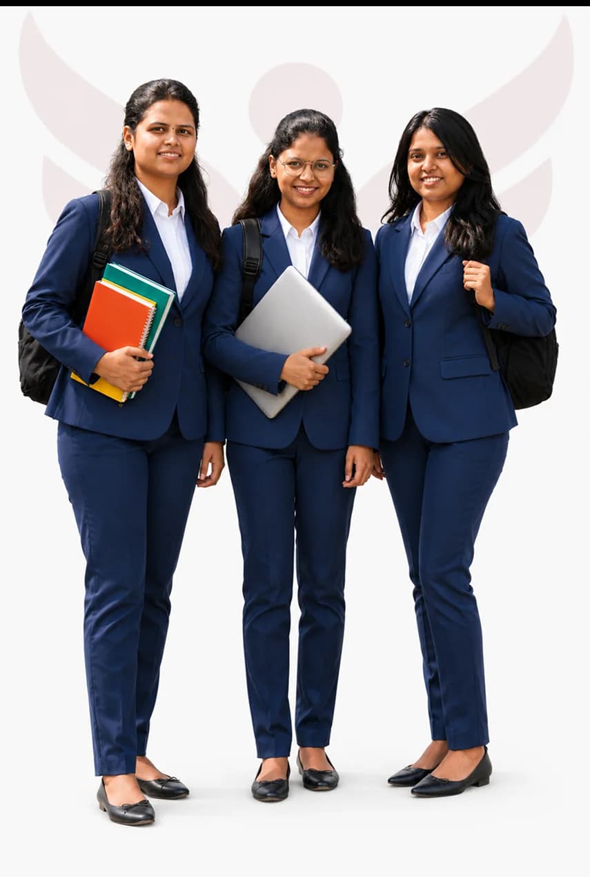 International students in PCU uniform