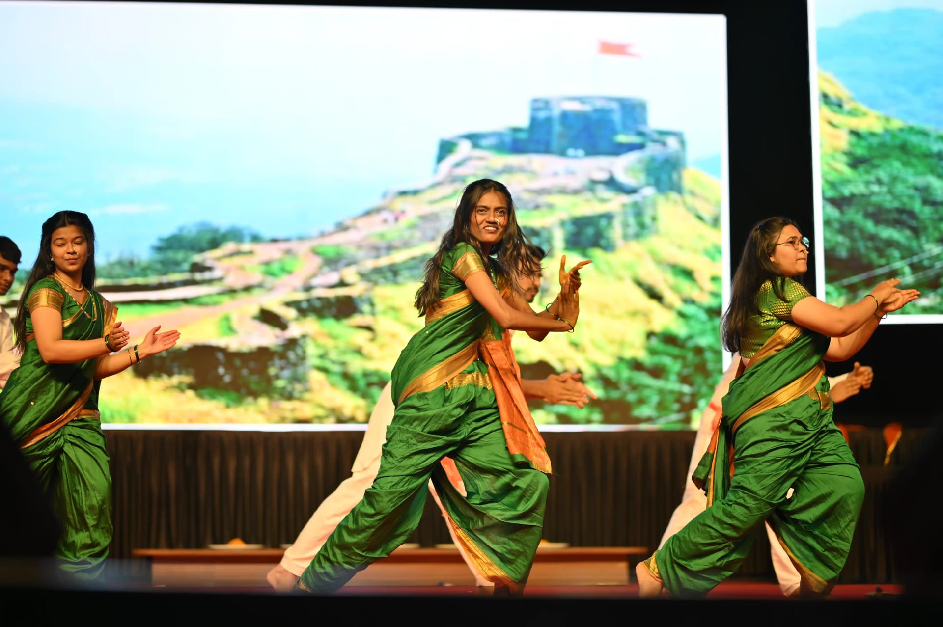 Maratha cultural play performance at a PCU celebration