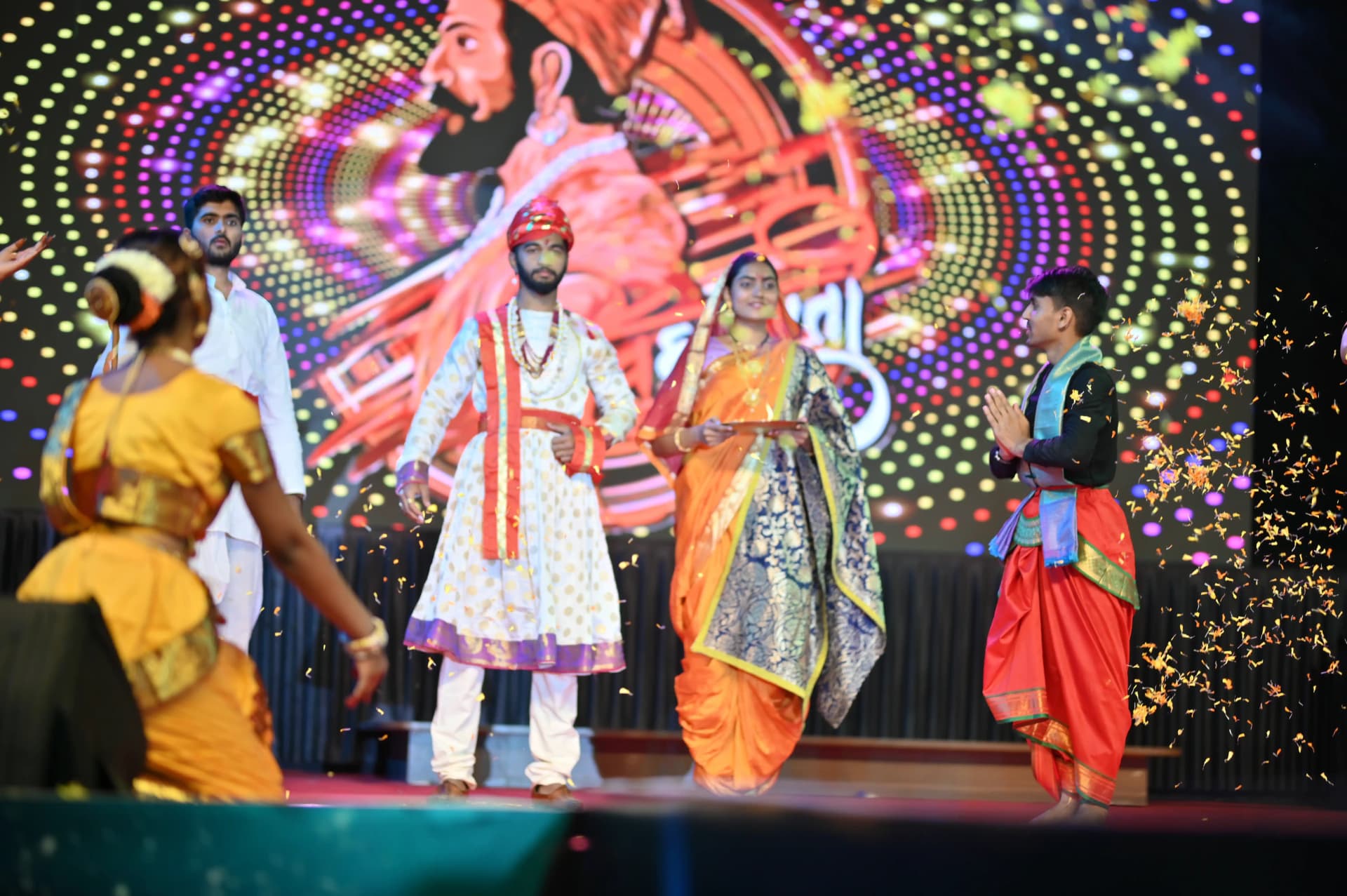 Cultural dance performance during a PCU campus celebration