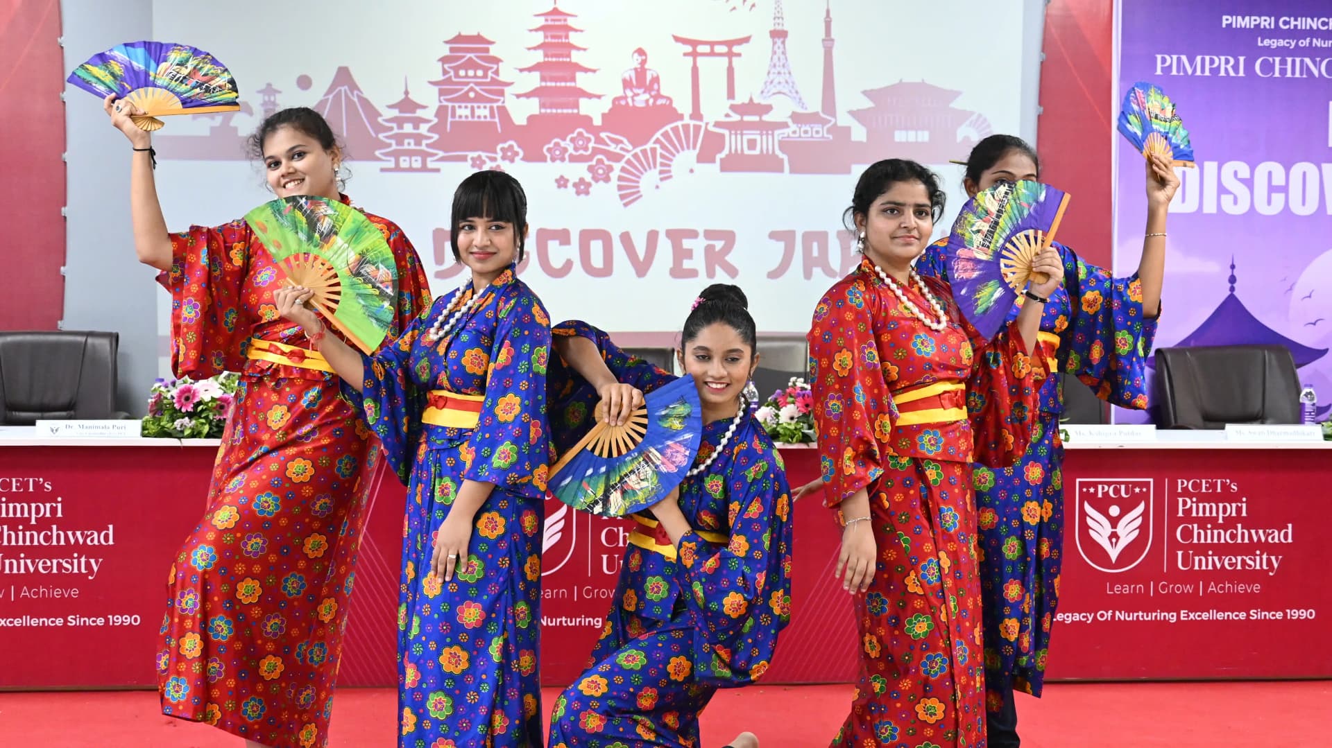 Students performing at a PCU events and celebrations programme