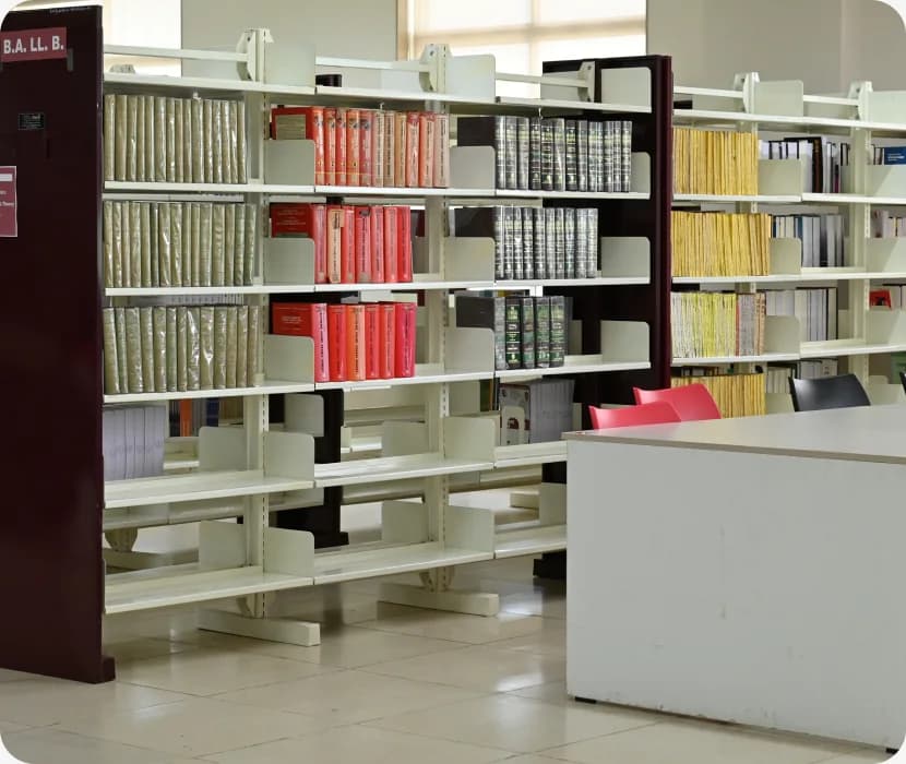 Open-access book stacks in the university library