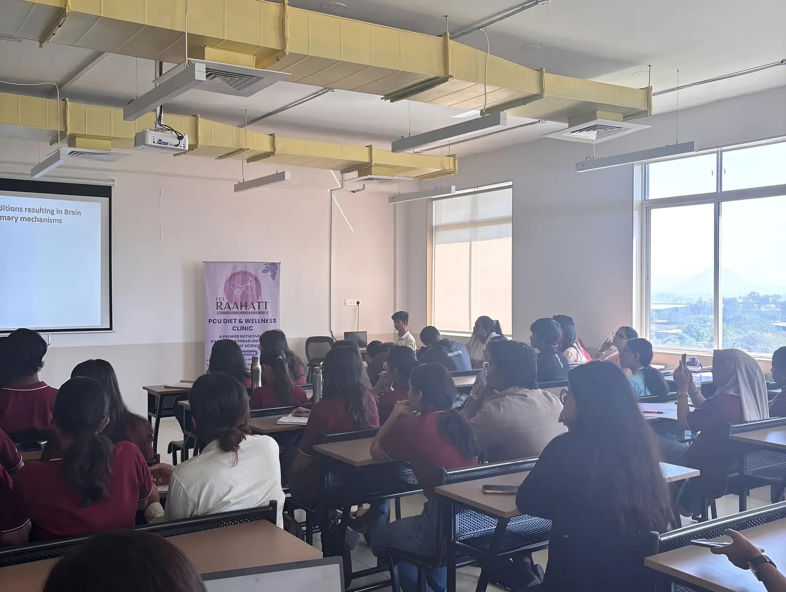 Classroom session at PCU Raahatt Diet & Wellness Clinic