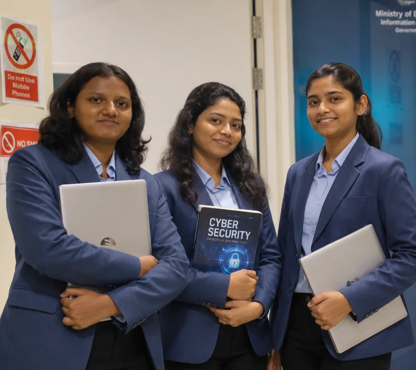 Law students in moot court session