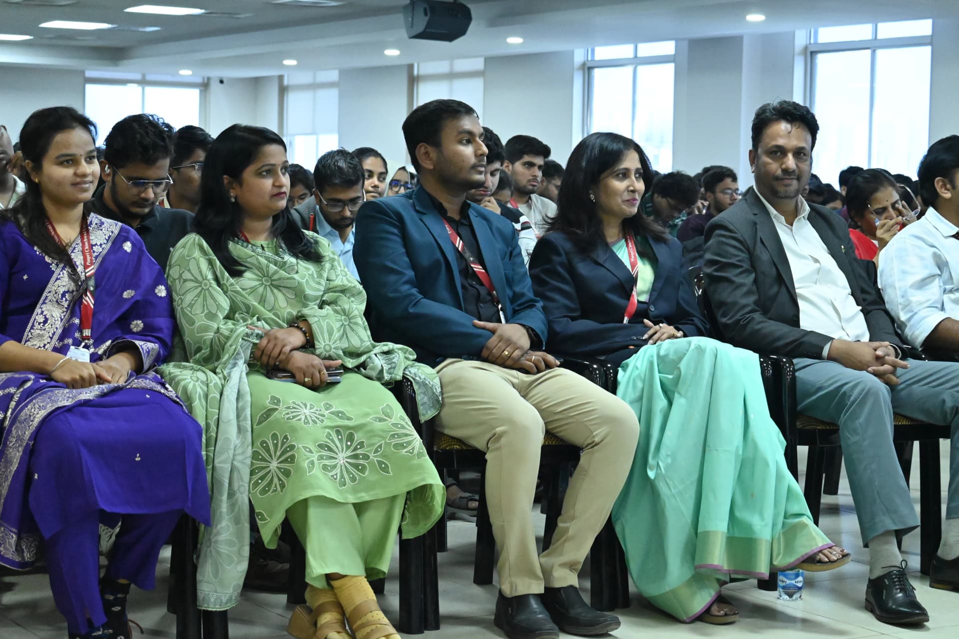 Students at a campus event