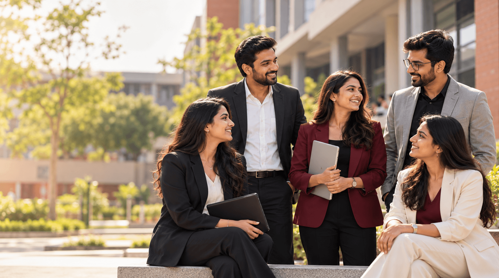 PCU alumni in conversation on campus