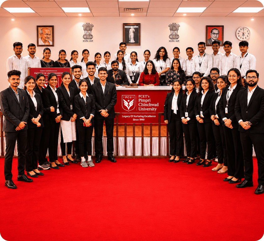 School of Law students at Pimpri Chinchwad University