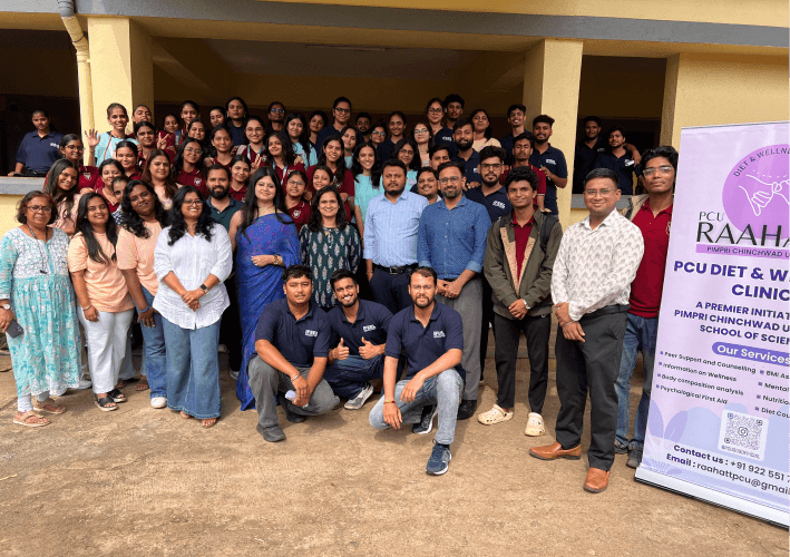 Students and faculty at PCU Raahatt Diet and Wellness Clinic