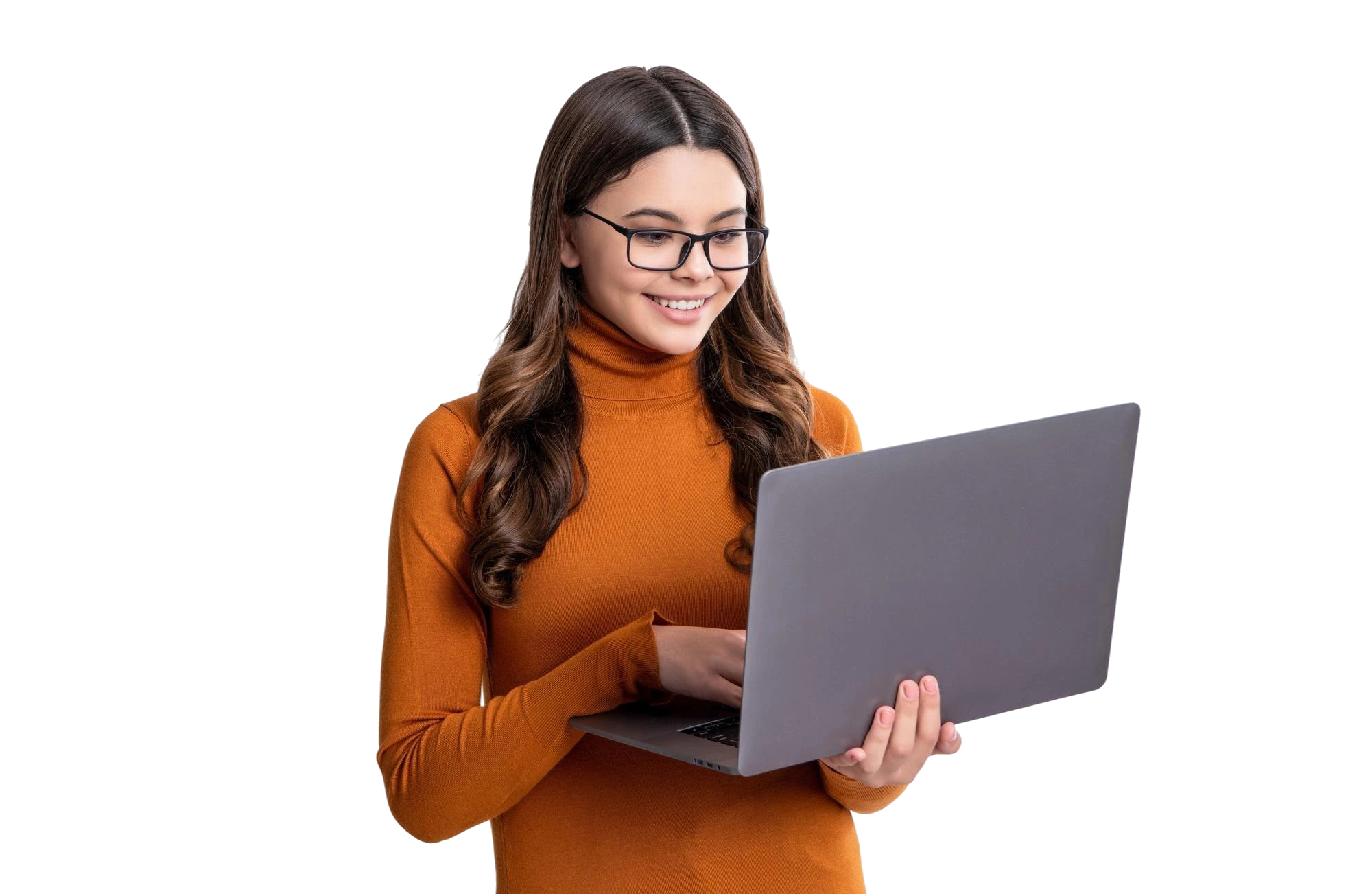 Prospective B.Tech E&TC Semiconductor and Quantum Technology student using a laptop