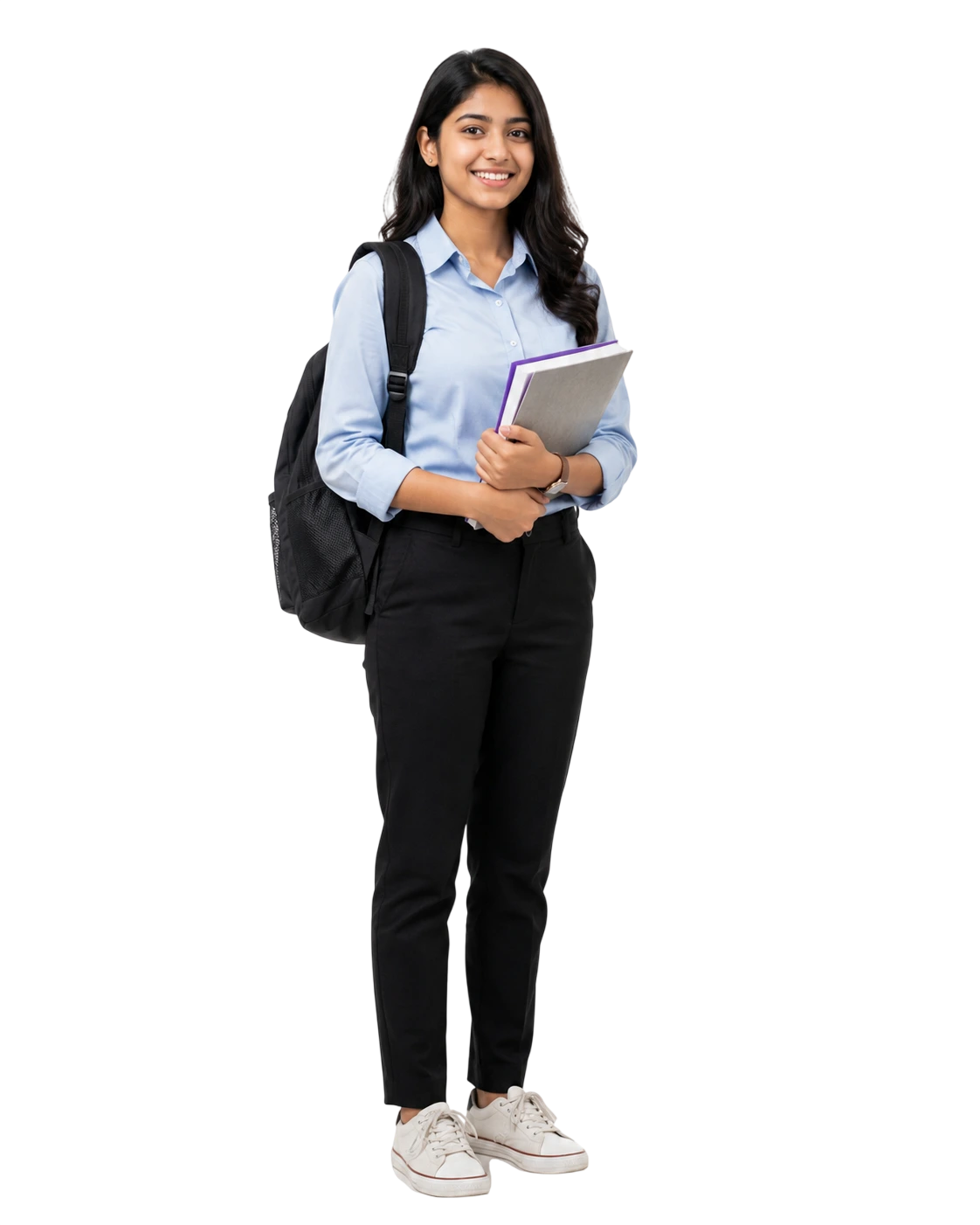Prospective B.Tech Mechatronics Robotics and Automation student using a laptop