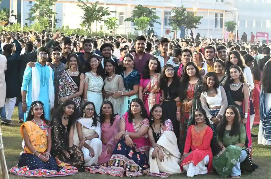Navratri Celebration at PCU: Sanedo Dandiya Eve Brings Festive Joy and Vibrant Dance gallery image 1