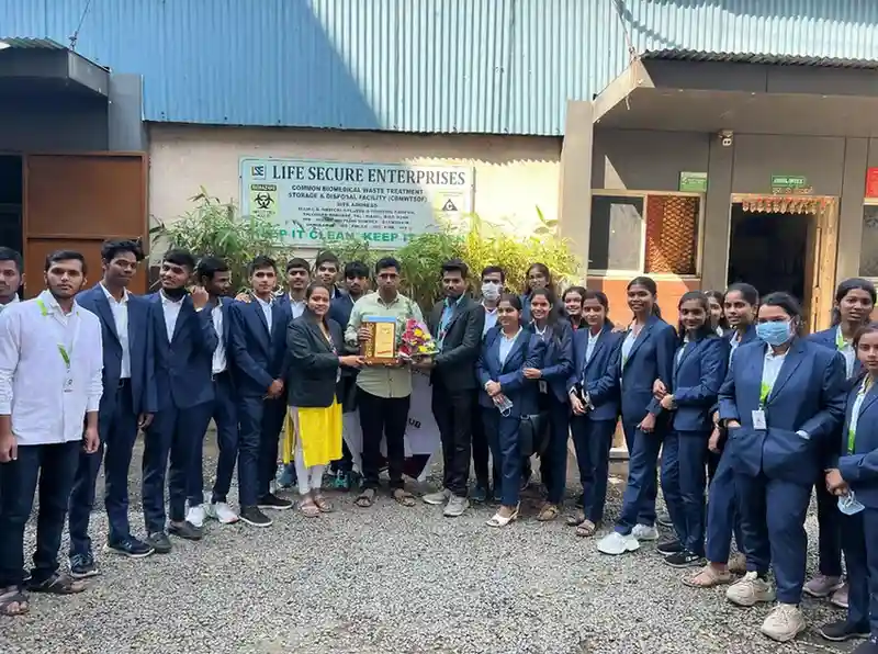 Biomedical Waste Plant Visit - Life Secure Enterprises, MIMER Medical College gallery image 1